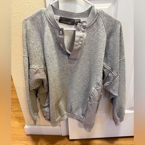 Jordanche Pullover with Henley Neckline
